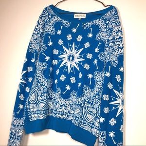 Wildfox // Bandana Compass Print Sweater